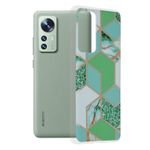Husa Techsuit - Marble Series pentru Xiaomi 12 - Green Hex fotografia produsului