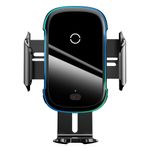 Suport auto Wireless Qi Charger Baseus 15W, Negru fotografia produsului