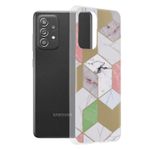 Husa Techsuit - Marble Series pentru Samsung Galaxy A52 - Purple Hex fotografia produsului