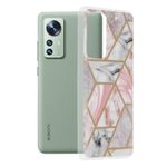 Husa Techsuit - Marble Series pentru Xiaomi 12 - Pink Hex fotografia produsului
