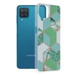 Husa Techsuit - Marble Series pentru Samsung Galaxy A12 - Green Hex fotografia produsului