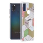Husa Techsuit - Marble Series pentru Samsung Galaxy A21s - Purple Hex fotografia produsului