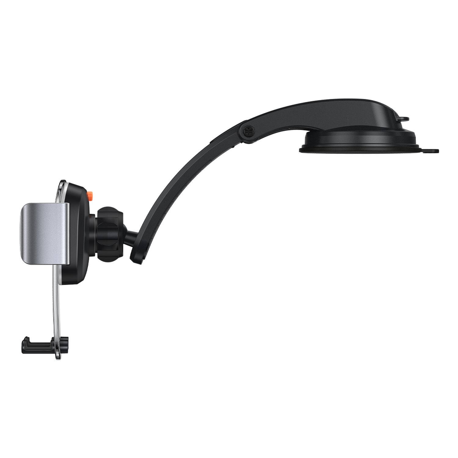 Suport telefon auto ventilatie, bord Baseus, Argintiu fotografia produsului View 3 L
