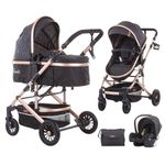 Carucior Chipolino Estelle 3 in 1 anthracite fotografia produsului