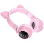 Casti HOCO - Wireless Headphones, pliabile, Bluetooth 5.0, Roz fotografia produsului View 2 S