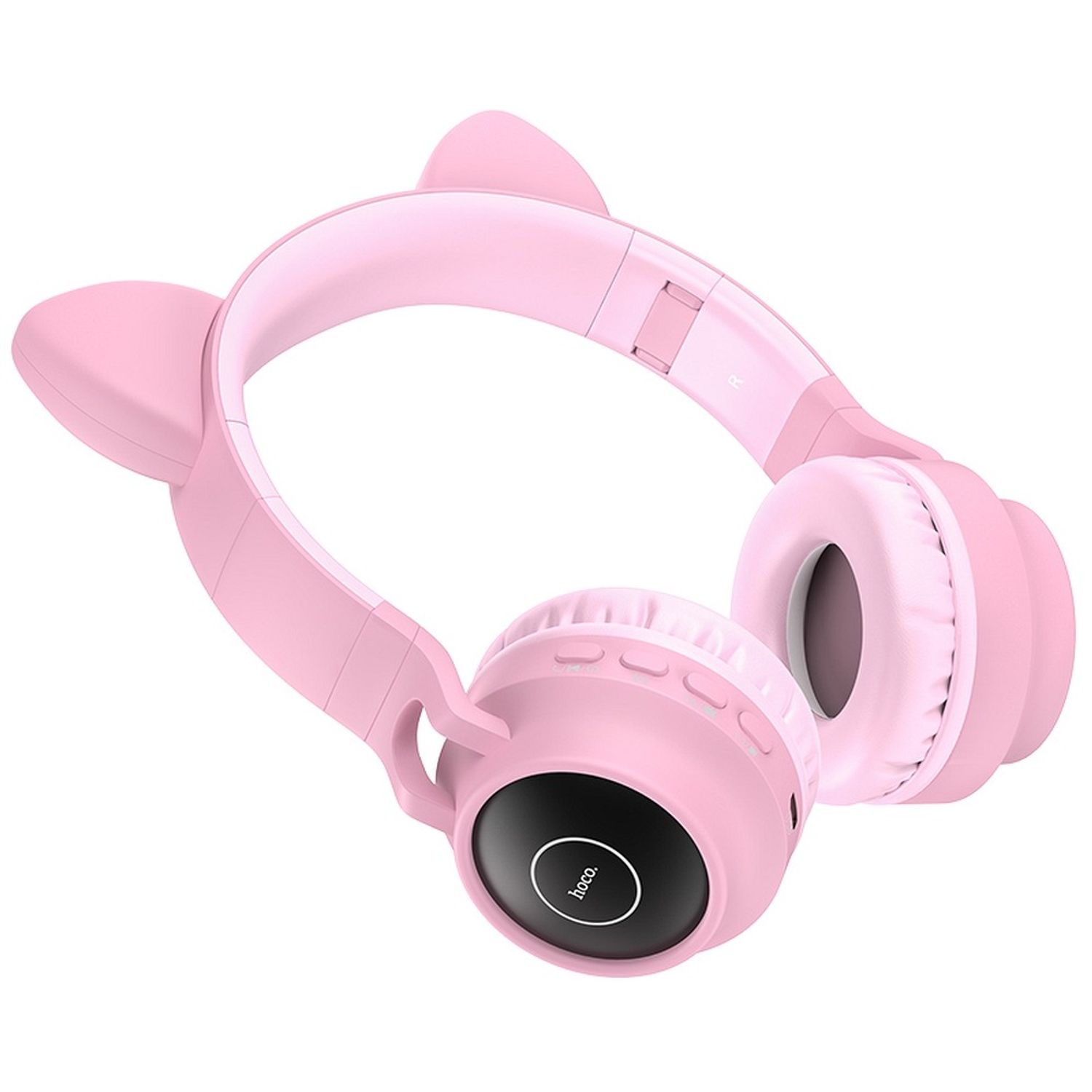 Casti HOCO - Wireless Headphones, pliabile, Bluetooth 5.0, Roz fotografia produsului View 2 L