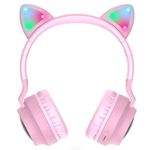 Casti HOCO - Wireless Headphones, pliabile, Bluetooth 5.0, Roz fotografia produsului