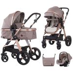 Carucior Chipolino Havana 3 in 1 humus fotografia produsului