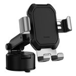 Suport auto telefon Baseus, parbriz/ bord, Argintiu fotografia produsului