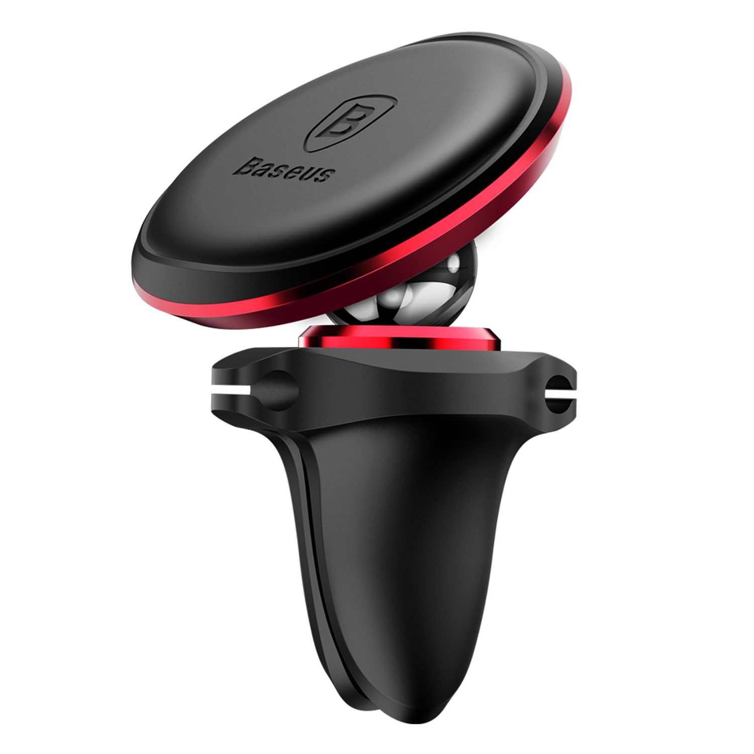 Suport telefon auto grila ventilatie Baseus, Rosu fotografia produsului View 2 L
