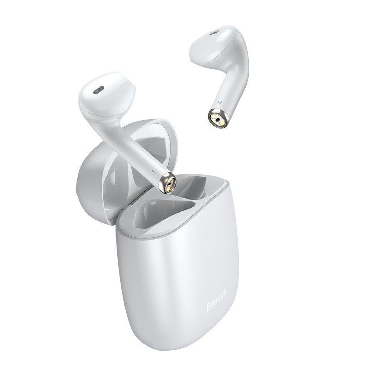 Casti Baseus - Encok W04 TWS Earbuds, Bluetooth 5.0, Alb fotografia produsului View 3 L