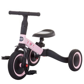 Tricicleta si bicicleta Chipolino Smarty 2 in 1 light pink