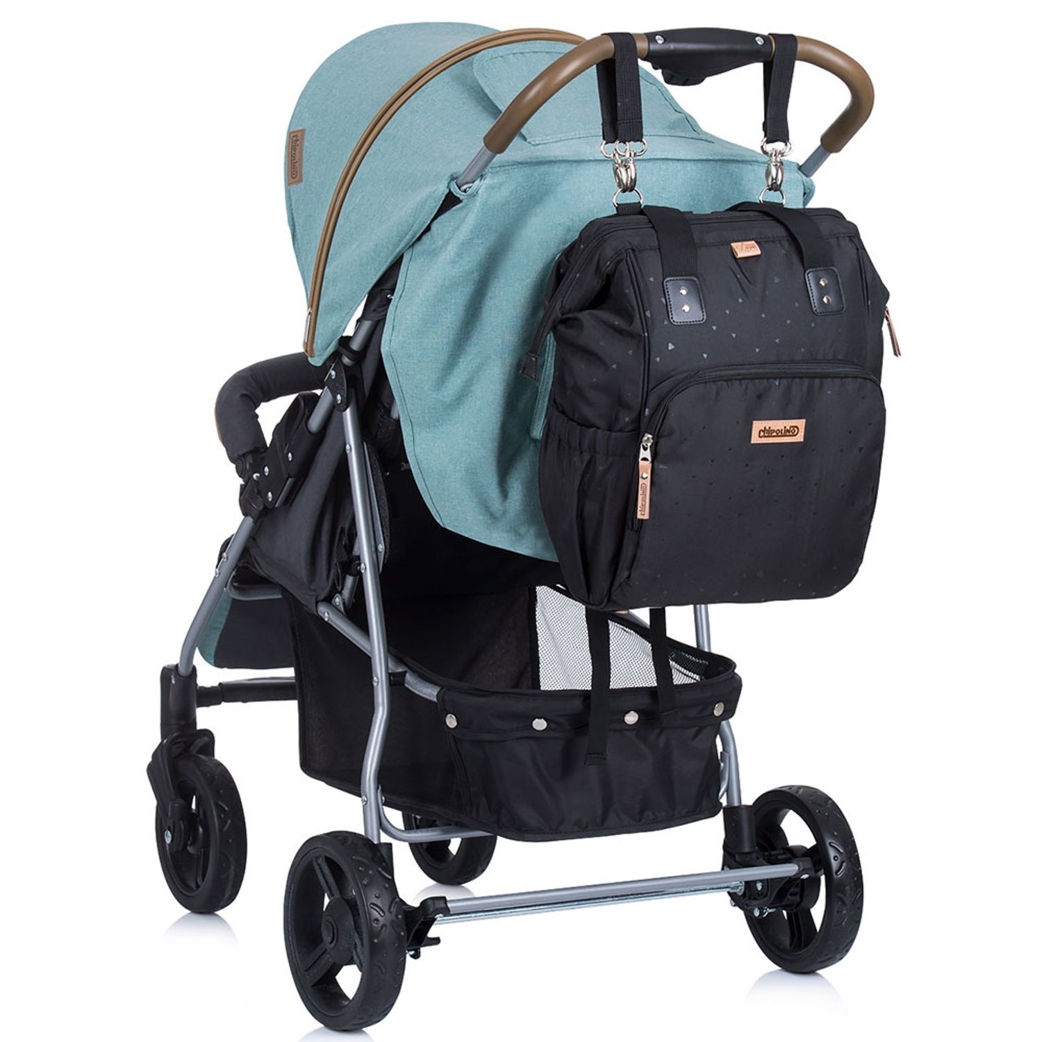 Rucsac si gentuta de infasat Chipolino raven fotografia produsului View 3 L