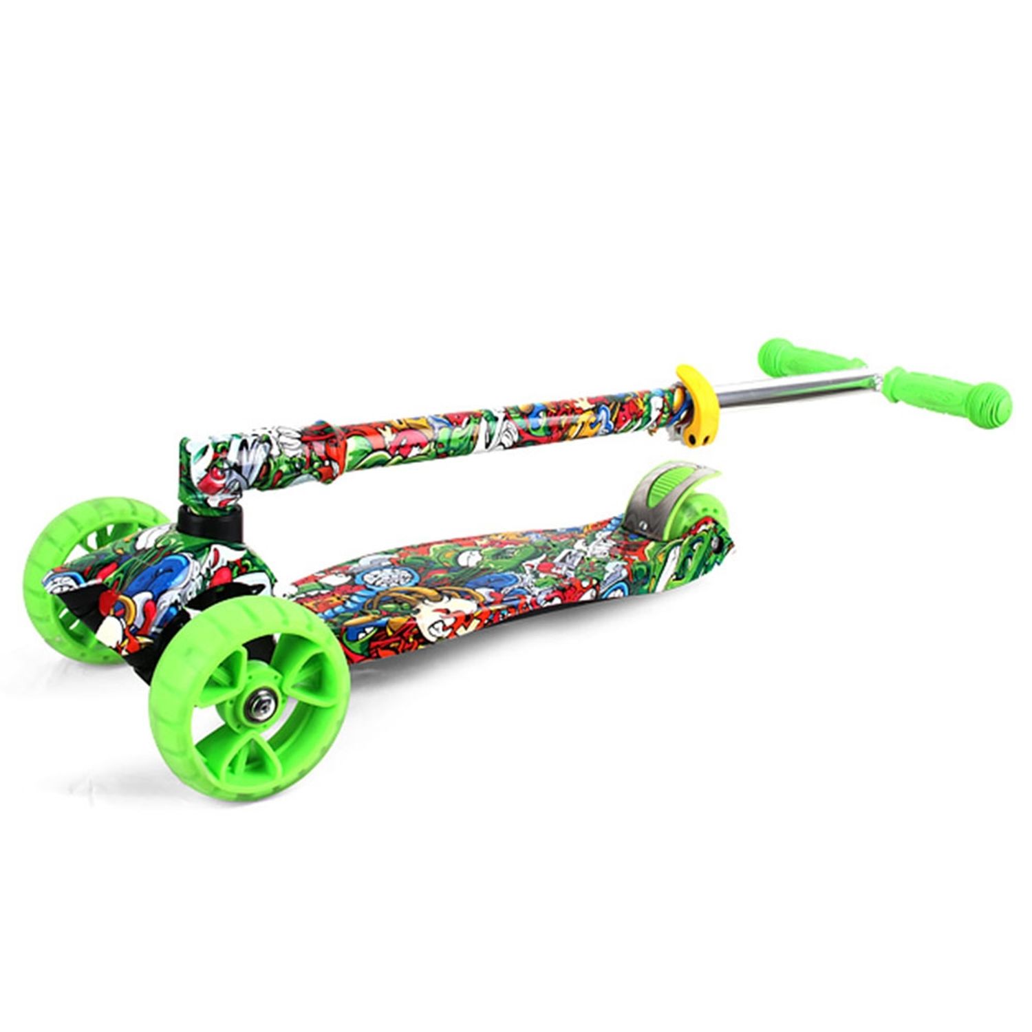 Trotineta Chipolino Croxer Evo green grafitti fotografia produsului View 3 L