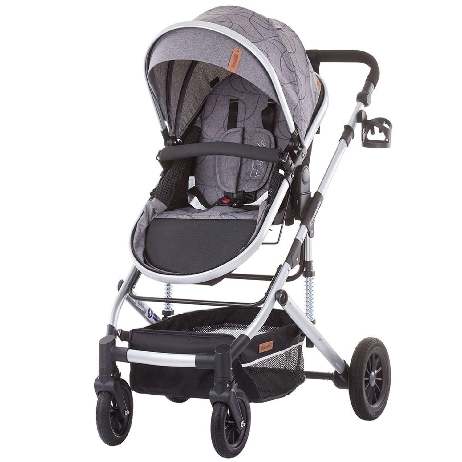 Carucior Chipolino Estelle 2 in 1 platinum fotografia produsului