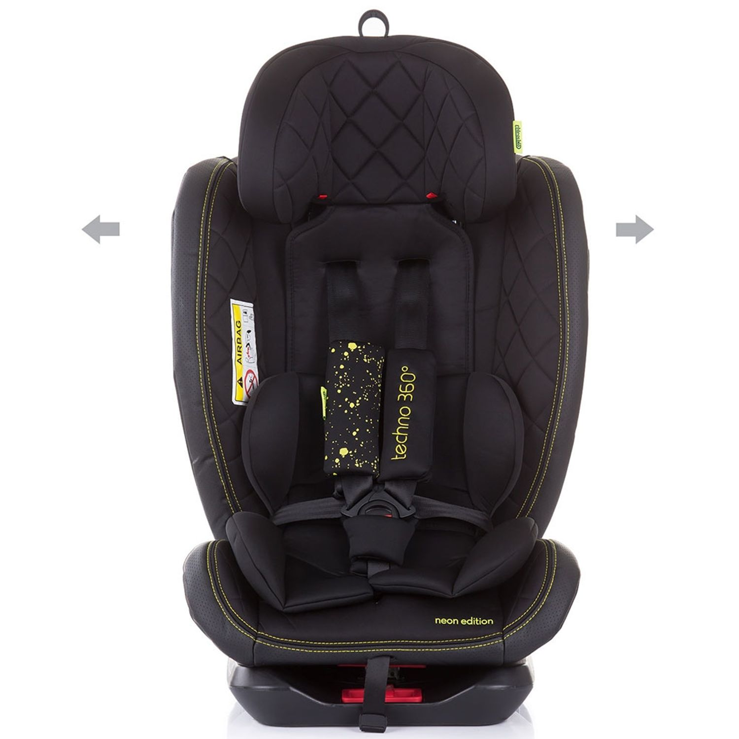 Scaun auto Chipolino Techno 0-36 kg raven cu sistem Isofix fotografia produsului View 3 L