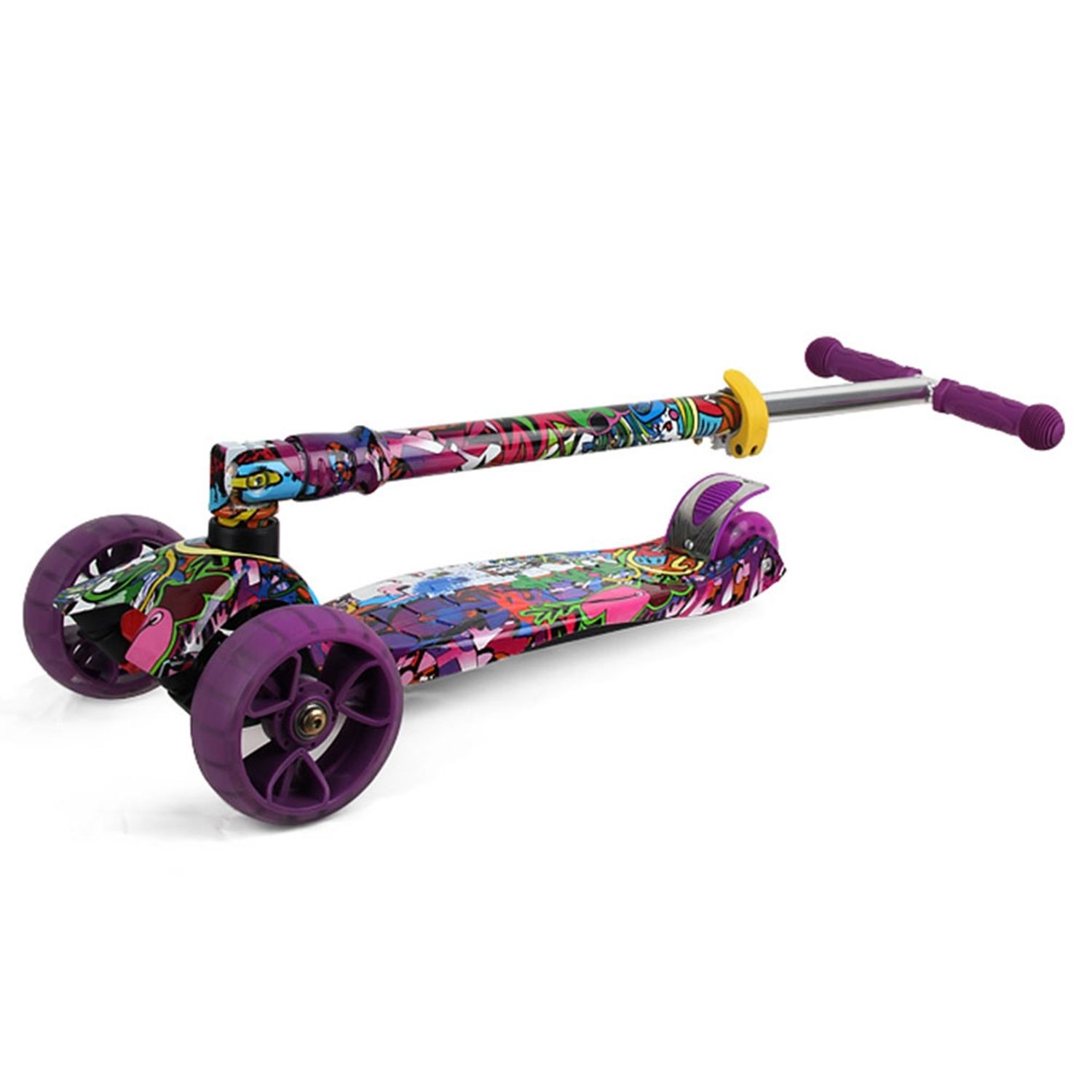 Trotineta Chipolino Croxer Evo purple grafitti fotografia produsului View 3 L