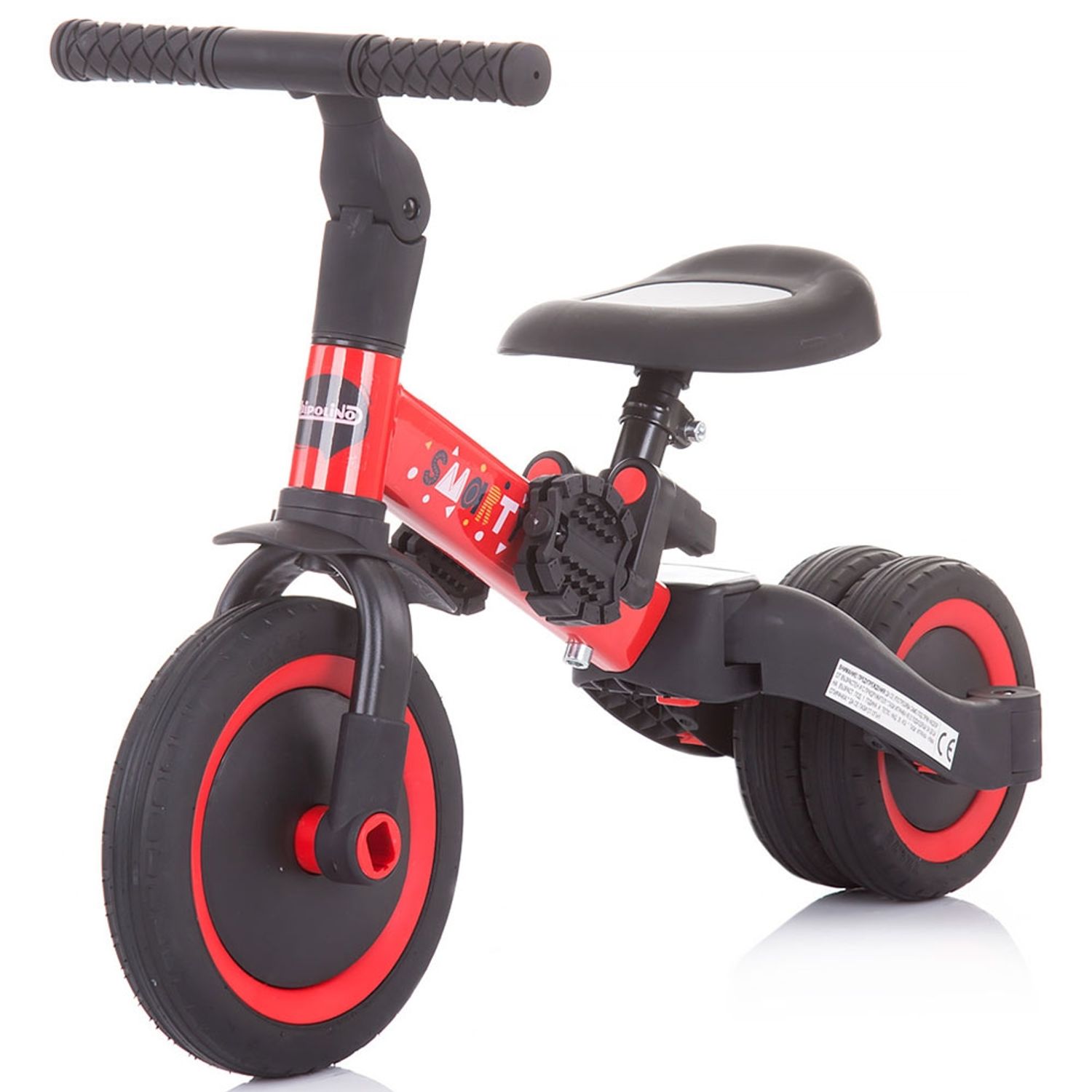 Tricicleta si bicicleta Chipolino Smarty 2 in 1 red fotografia produsului View 2 L