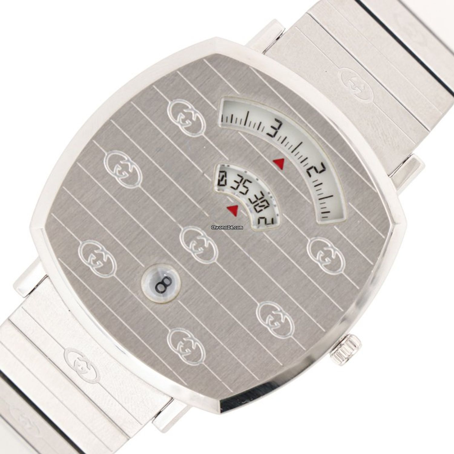 Ceas Gucci, Grip Silver YA157401 fotografia produsului View 8 L
