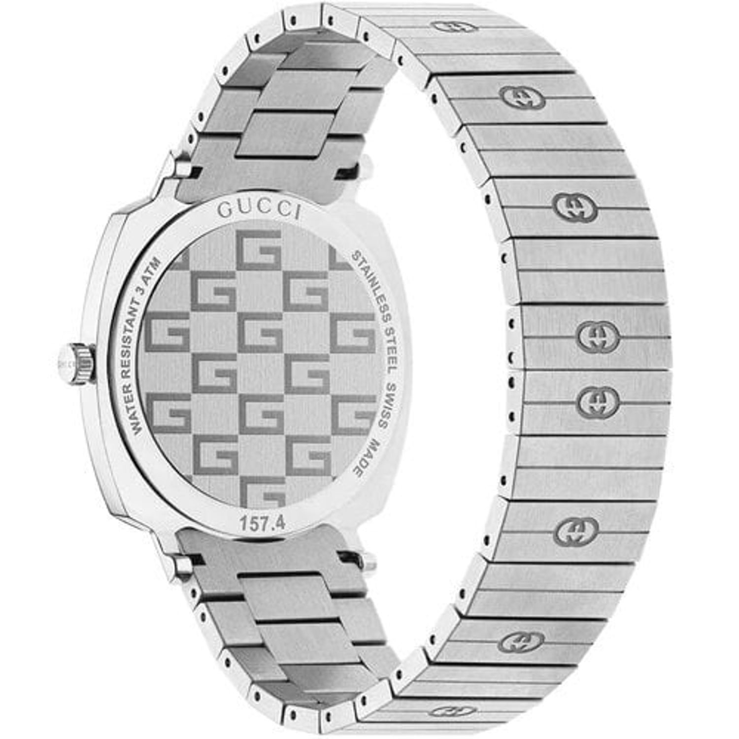 Ceas Gucci, Grip Silver YA157401 fotografia produsului View 5 L