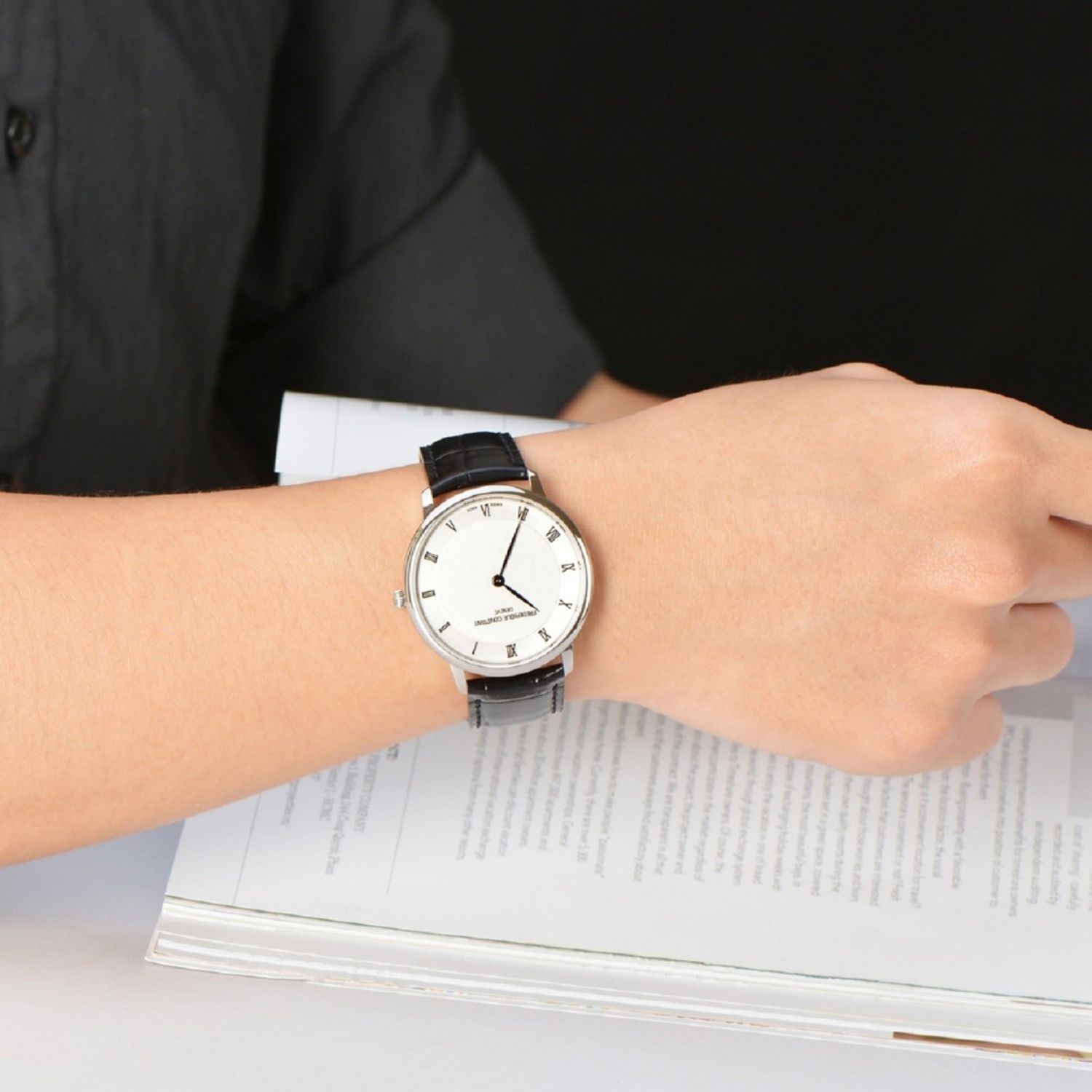Ceas Barbati, FREDERIQUE CONSTANT, Slimline FC-200RS5S36 fotografia produsului View 7 L