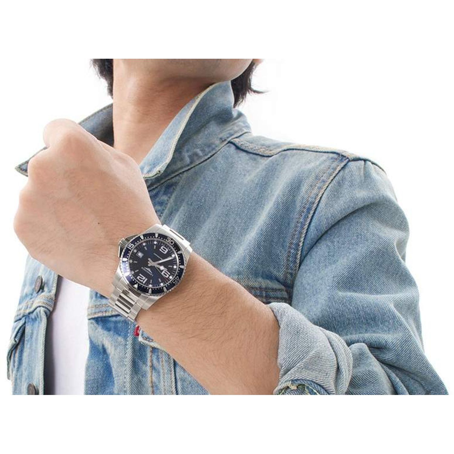 Ceas Barbati, Longines, HydroConquest L3.740.4.96.6 fotografia produsului View 8 L