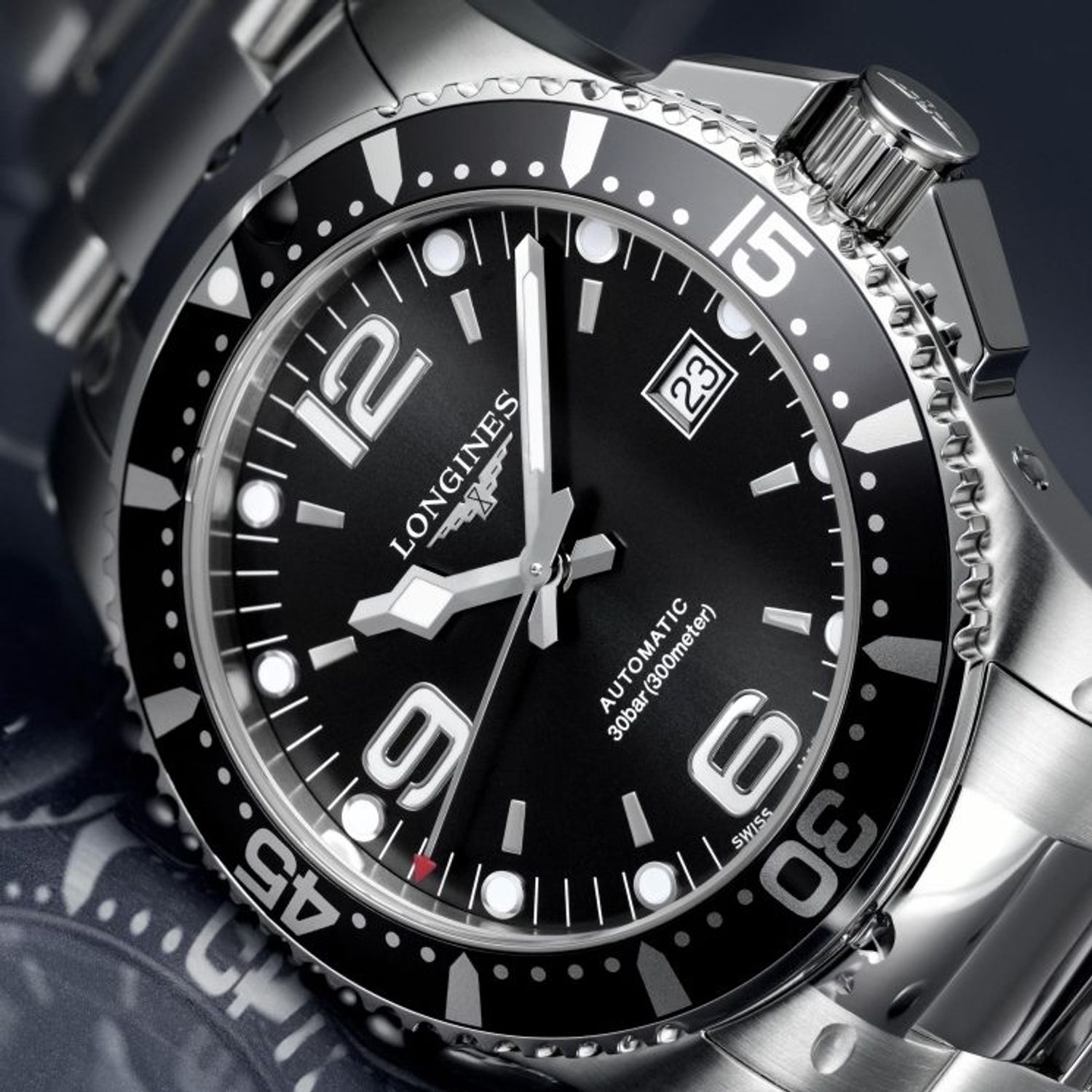 Ceas Barbati, Longines, Hydroconquest L3.742.4.56.6 fotografia produsului View 3 L
