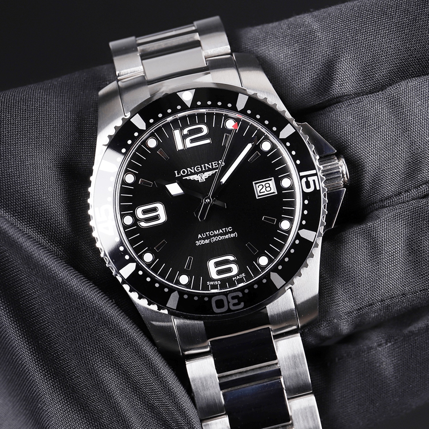 Ceas Barbati, Longines, Hydroconquest L3.742.4.56.6 fotografia produsului View 6 L
