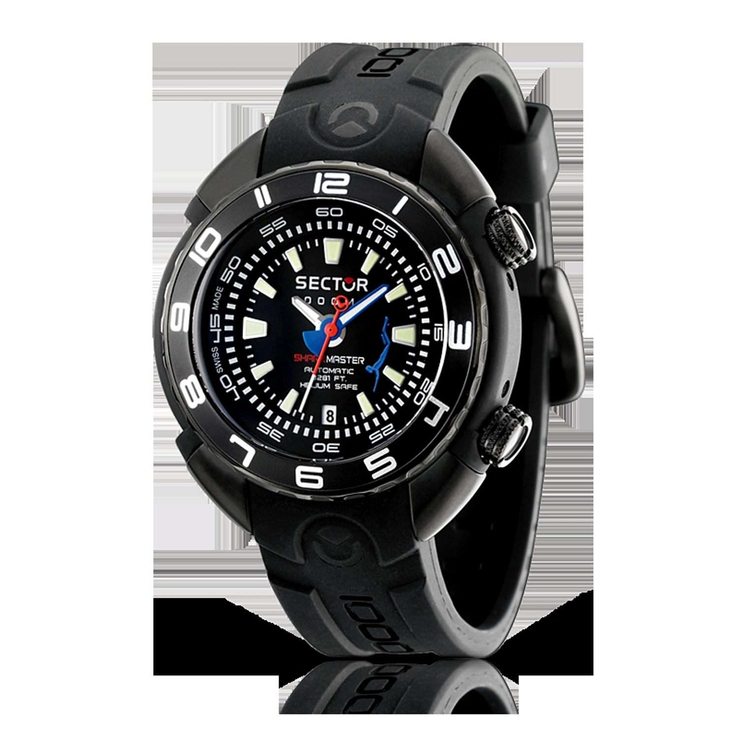 Ceas Barbati, SECTOR mod. SHARK AUTOMATICO 1000 SWISS MADE R3221178025 fotografia produsului