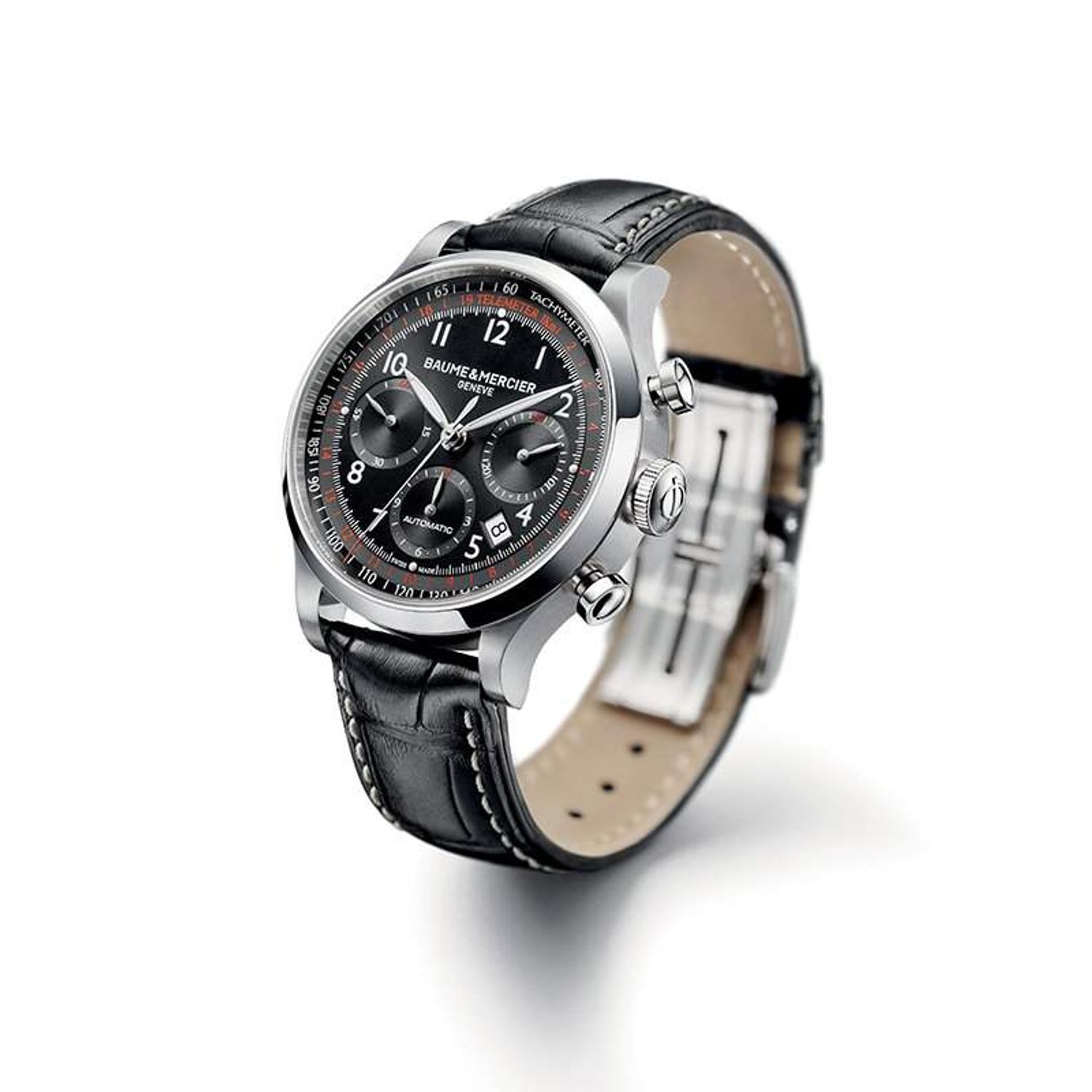 Ceas Barbati, Baume &amp; Mercier, Capeland Round MOA10084 fotografia produsului View 5 L