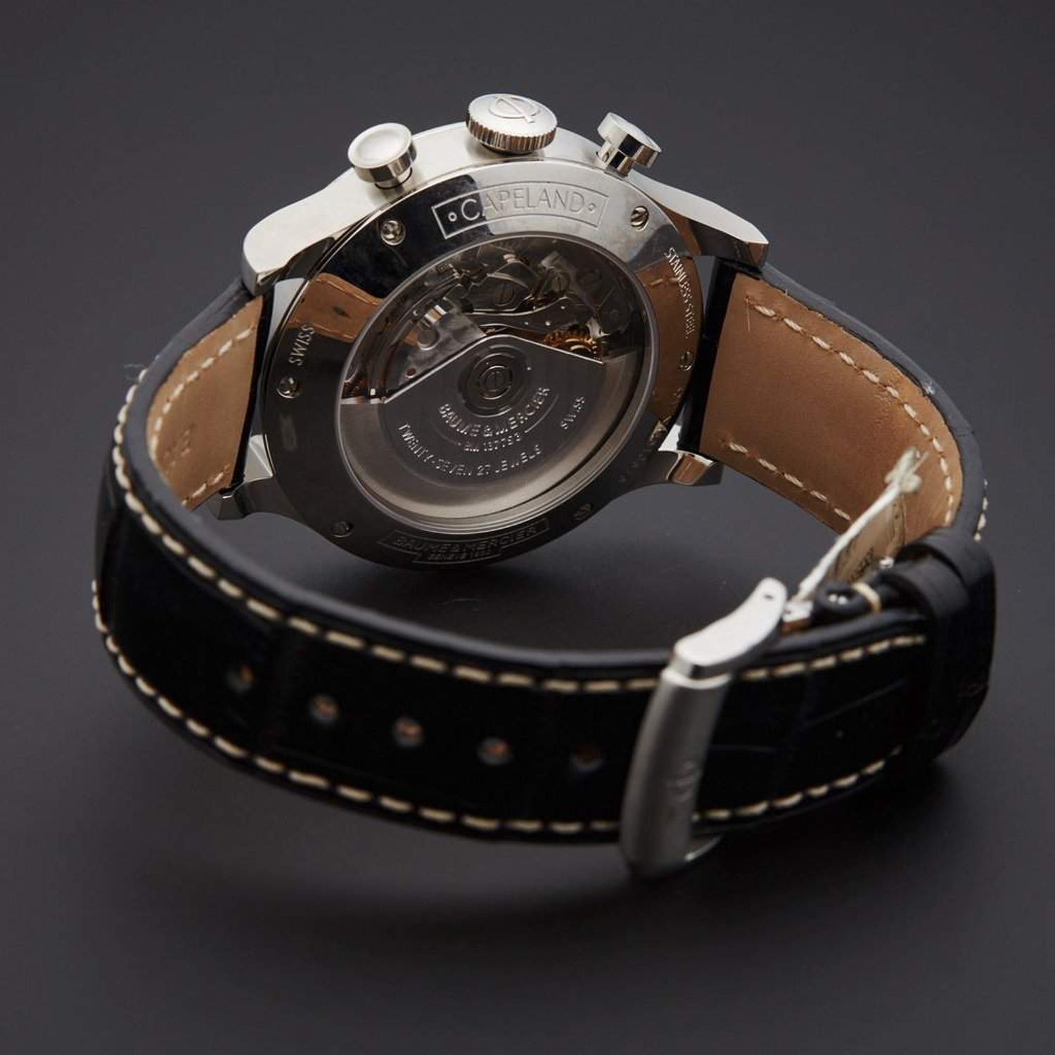 Ceas Barbati, Baume &amp; Mercier, Capeland Round MOA10084 fotografia produsului View 7 L