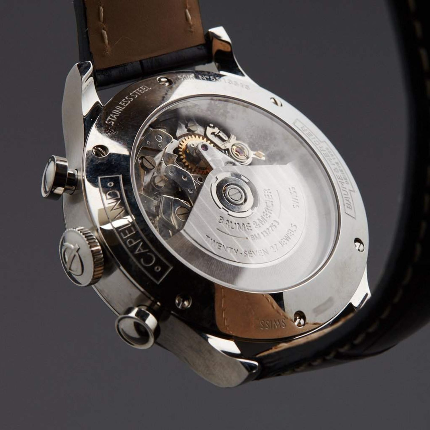 Ceas Barbati, Baume &amp; Mercier, Capeland Round MOA10084 fotografia produsului View 8 L