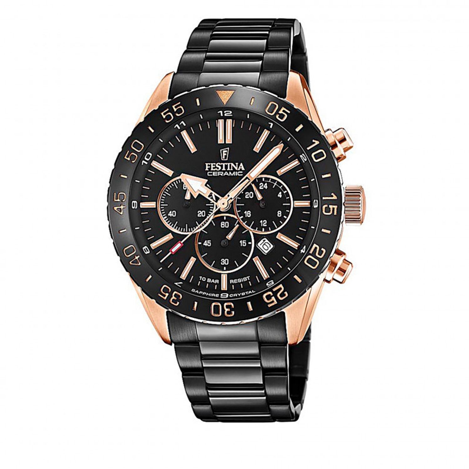 Ceas Barbati, Festina, Ceramic Chrono F20578/1 fotografia produsului