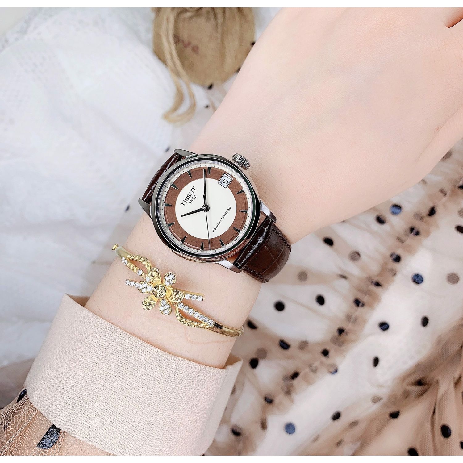 Ceas Dama, TISSOT, POWERMATIC 80 T0862071626100 fotografia produsului View 3 L