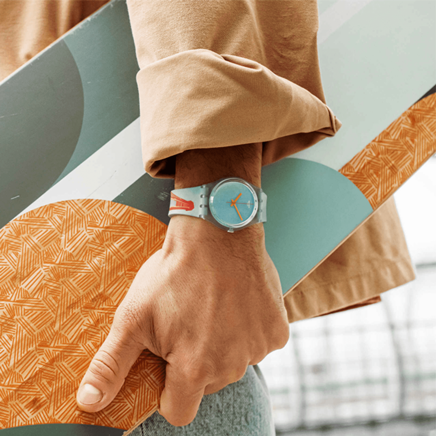 Ceas Dama, Swatch, Eiffel Tower, by Robert Delaunay GZ357 fotografia produsului View 2 L