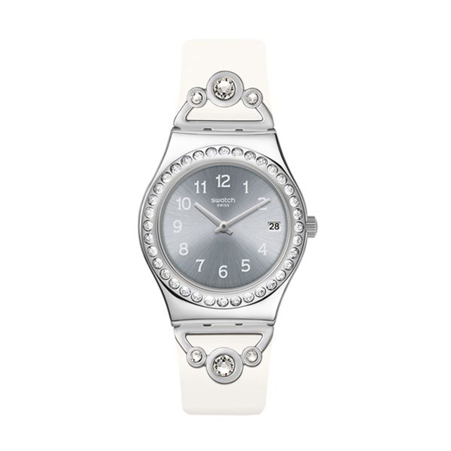 Ceas Dama, SWATCH PRETTY IN WHITE YLS463 fotografia produsului