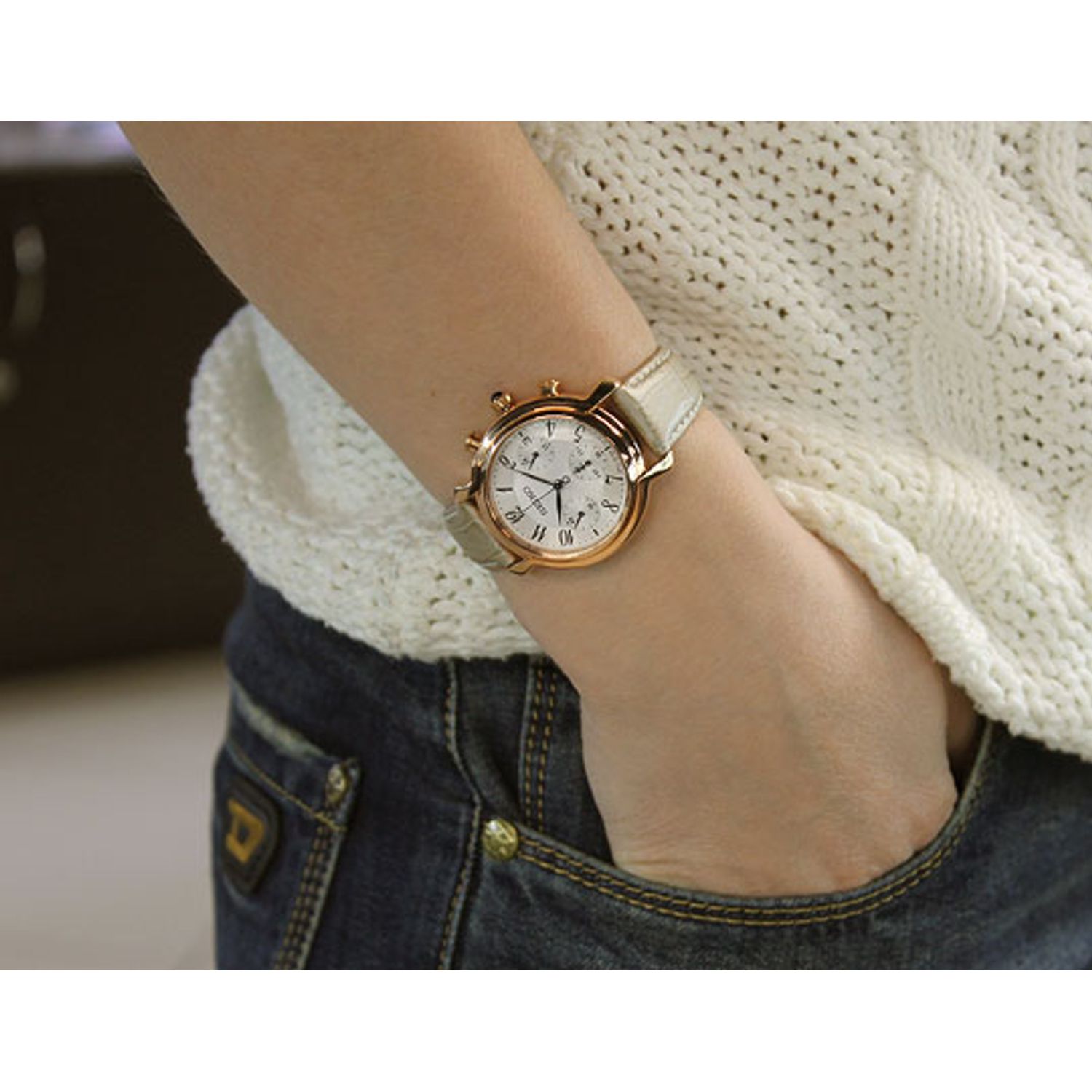 Ceas Dama, Seiko, Chronograph SRW872P1 fotografia produsului View 5 L