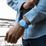 Ceas Swatch, Blue Sky, by Vassily Kandinsky SUOZ342 fotografia produsului View 2 S