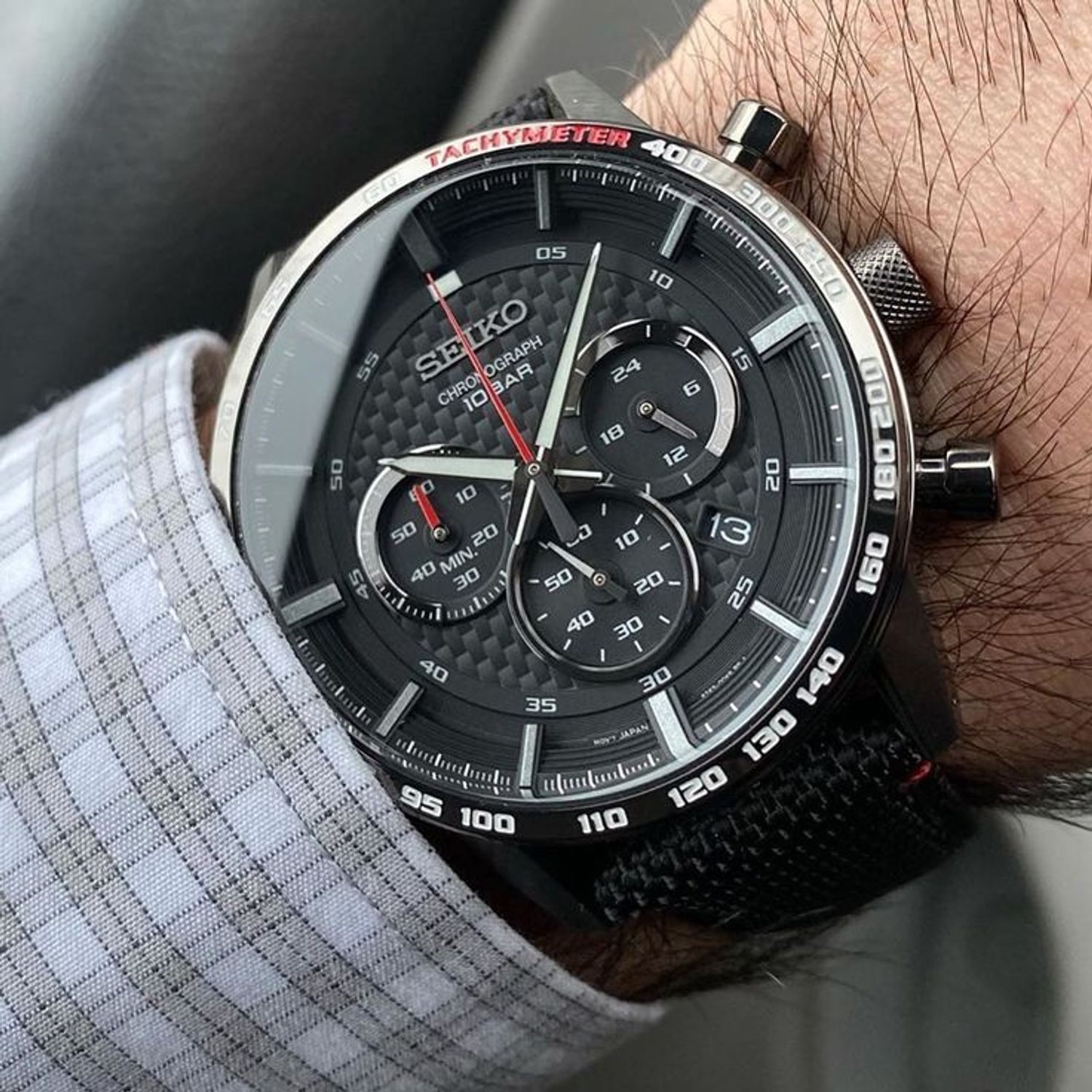 Ceas Barbati, Seiko, Chronograph SSB359P1 fotografia produsului View 3 L
