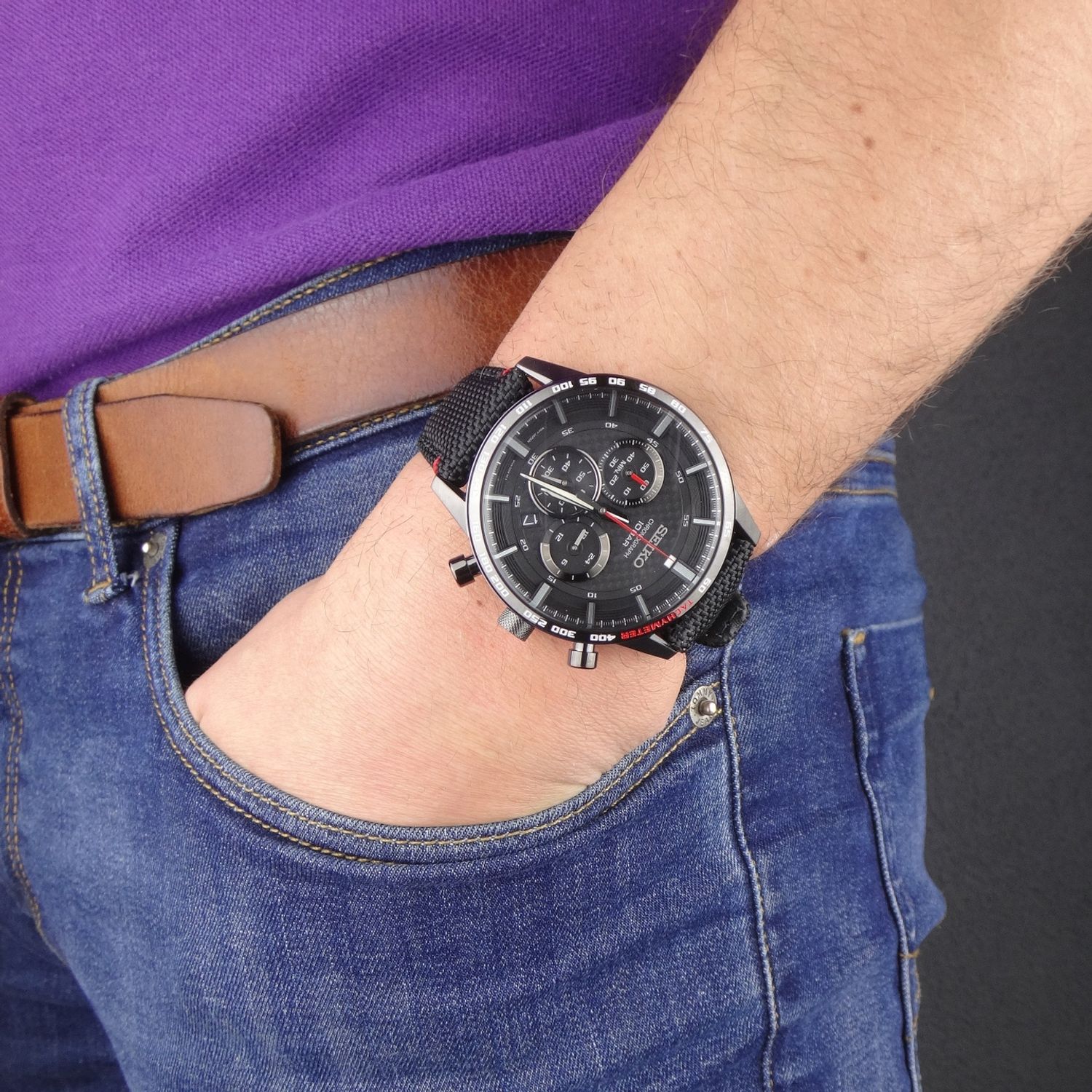 Ceas Barbati, Seiko, Chronograph SSB359P1 fotografia produsului View 6 L