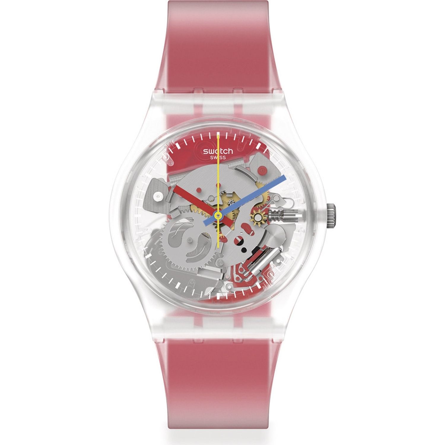Ceas Dama, Swatch, Clearly Red Striped GE292 fotografia produsului