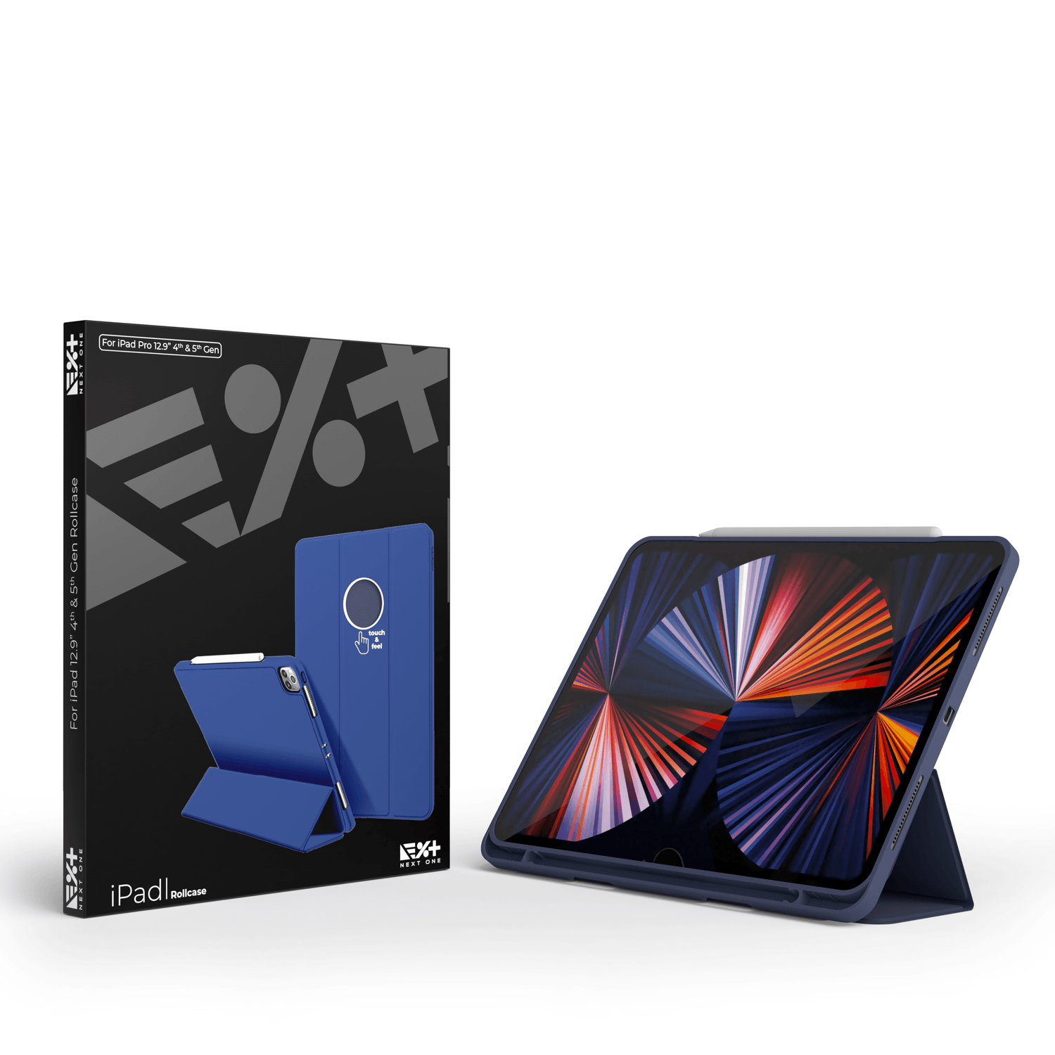 Husa de protectie NEXT ONE Rollcase pentru iPad 12.9-inch, Albastru fotografia produsului