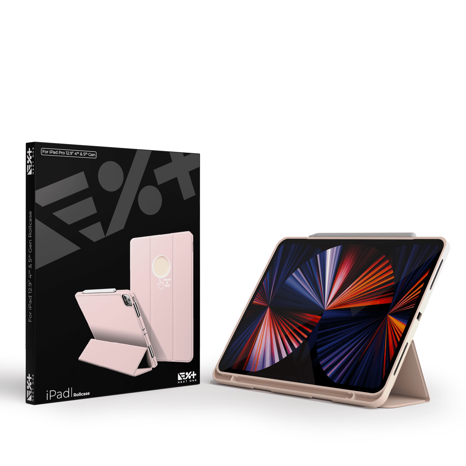 Husa de protectie NEXT ONE Rollcase pentru iPad 12.9-inch, Roz fotografia produsului