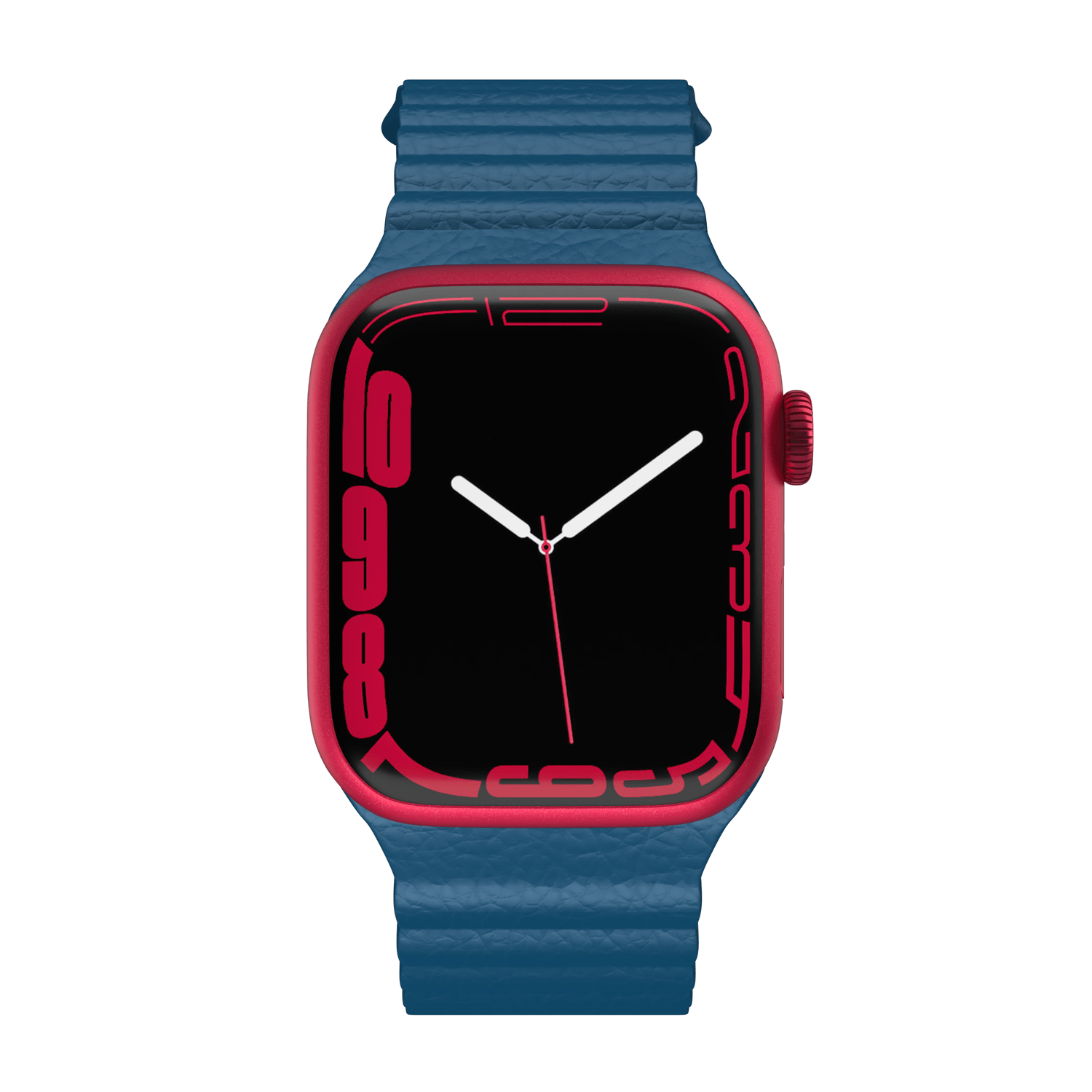 Curea NEXT ONE Leather Loop pentru Apple Watch 42/44/45mm, Denim Blue fotografia produsului View 2 L