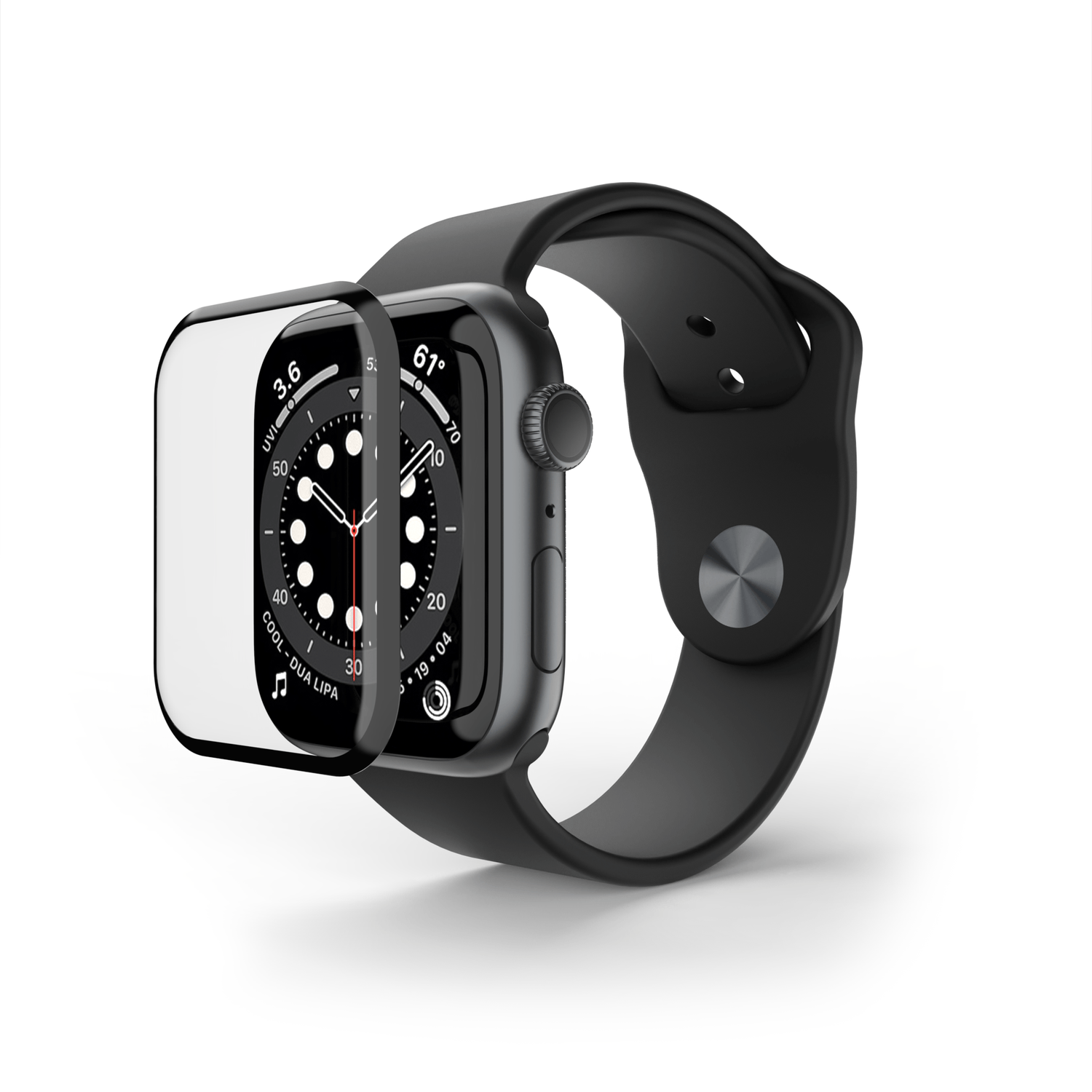 Folie de protectie 3D NEXT ONE pentru Apple Watch 44mm, Transparent fotografia produsului View 2 L