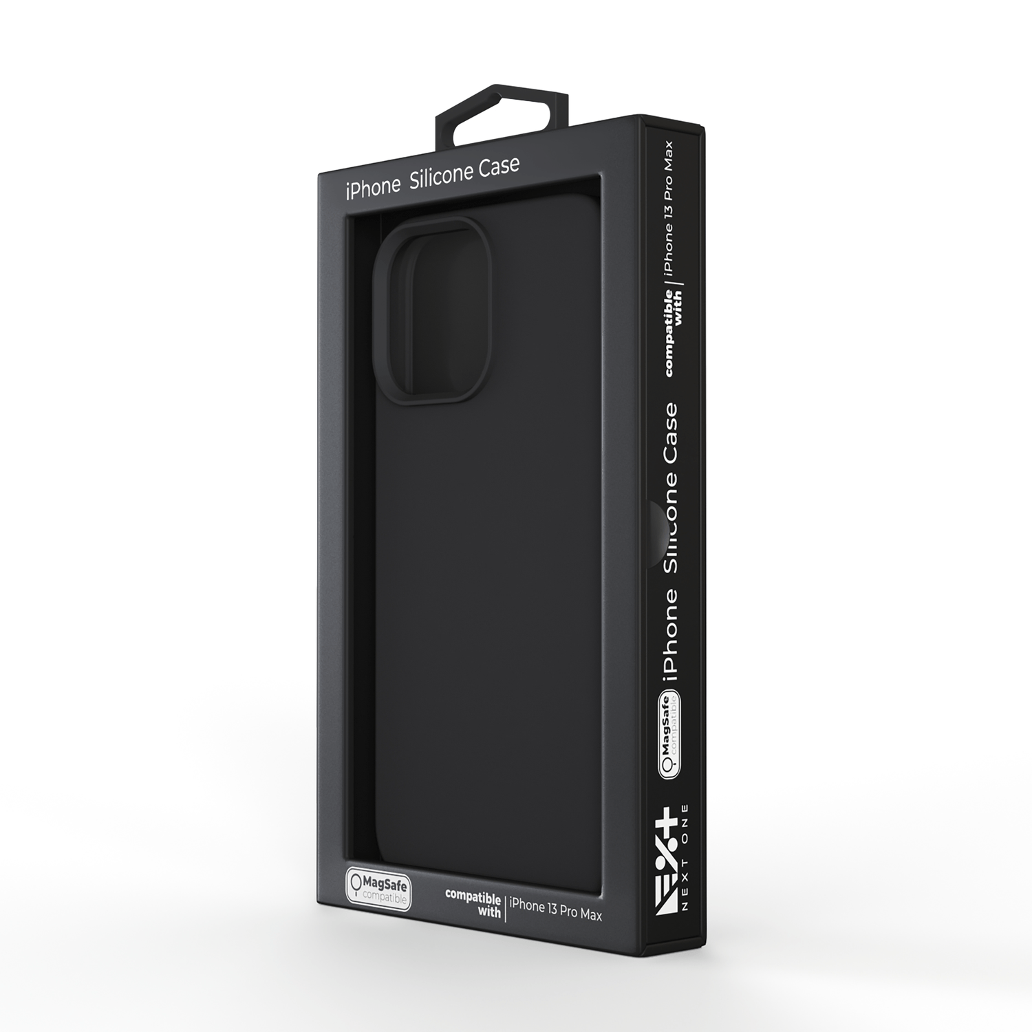 Husa de protectie NEXT ONE Silicon Case MagSafe pentru iPhone 13 Pro Max (2021), Negru fotografia produsului
