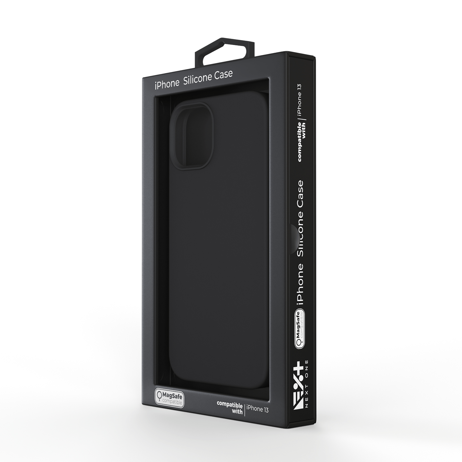 Husa de protectie NEXT ONE Silicon Case MagSafe pentru iPhone 13 (2021), Negru fotografia produsului