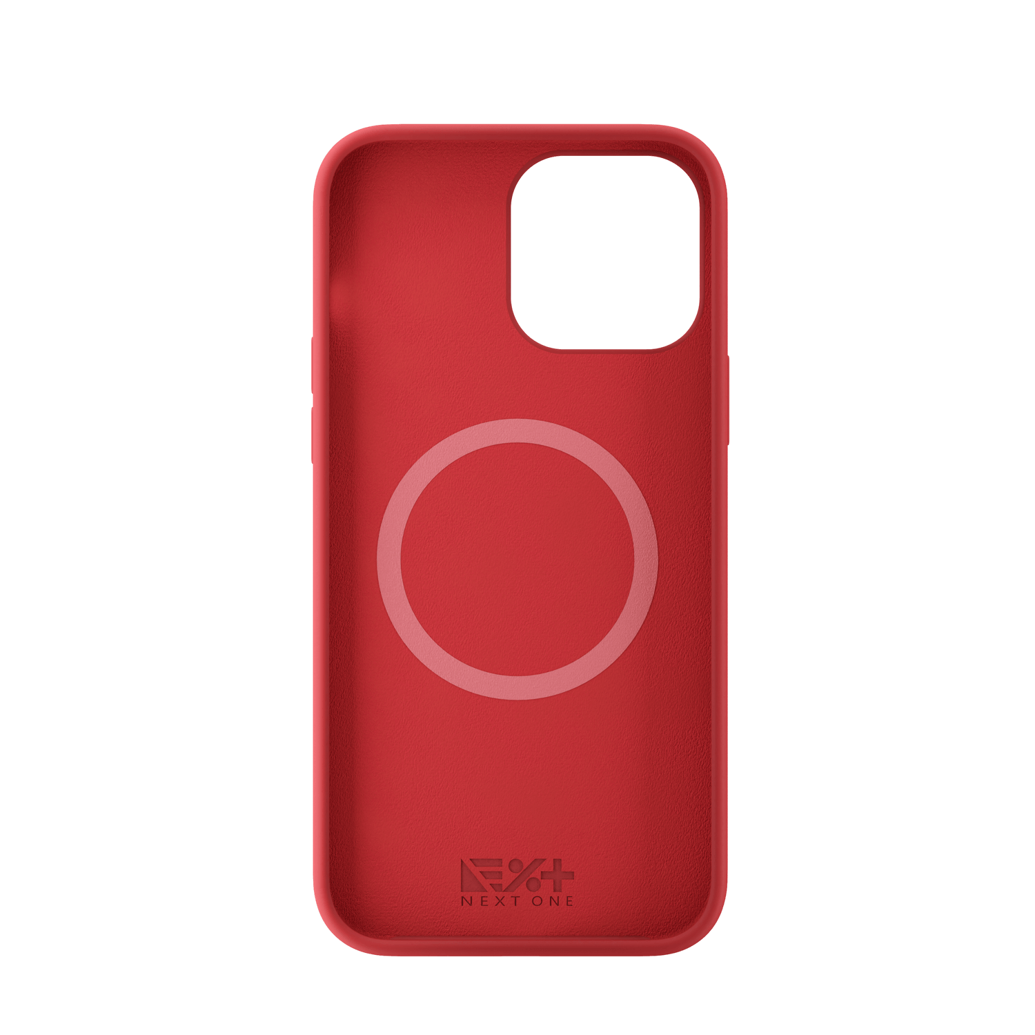 Husa de protectie NEXT ONE Silicon Case MagSafe pentru iPhone 13 Pro Max (2021), Rosu fotografia produsului View 4 L