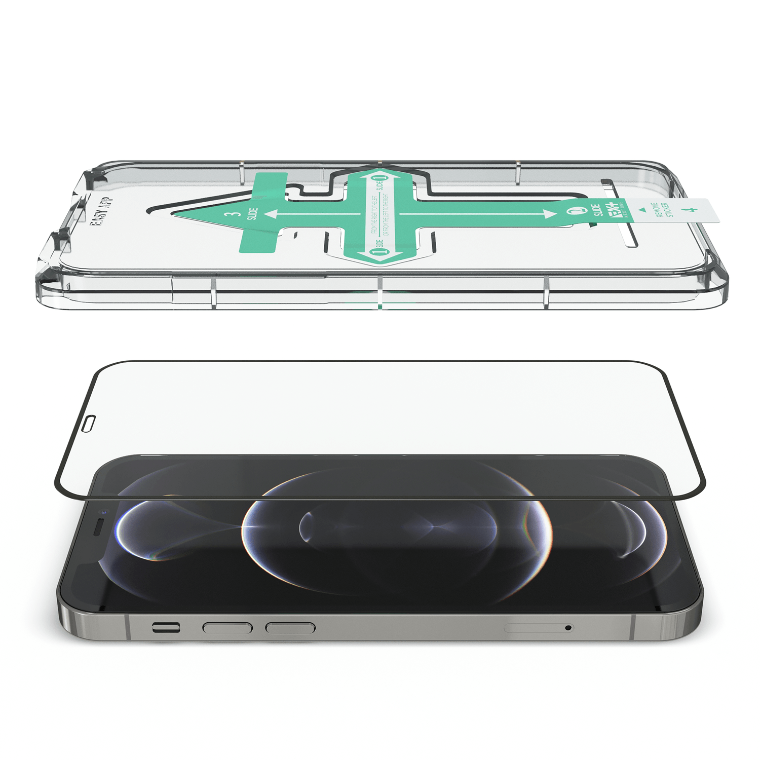 Folie de protectie din sticla NEXT ONE pentru iPhone 12 Pro Max fotografia produsului View 2 L