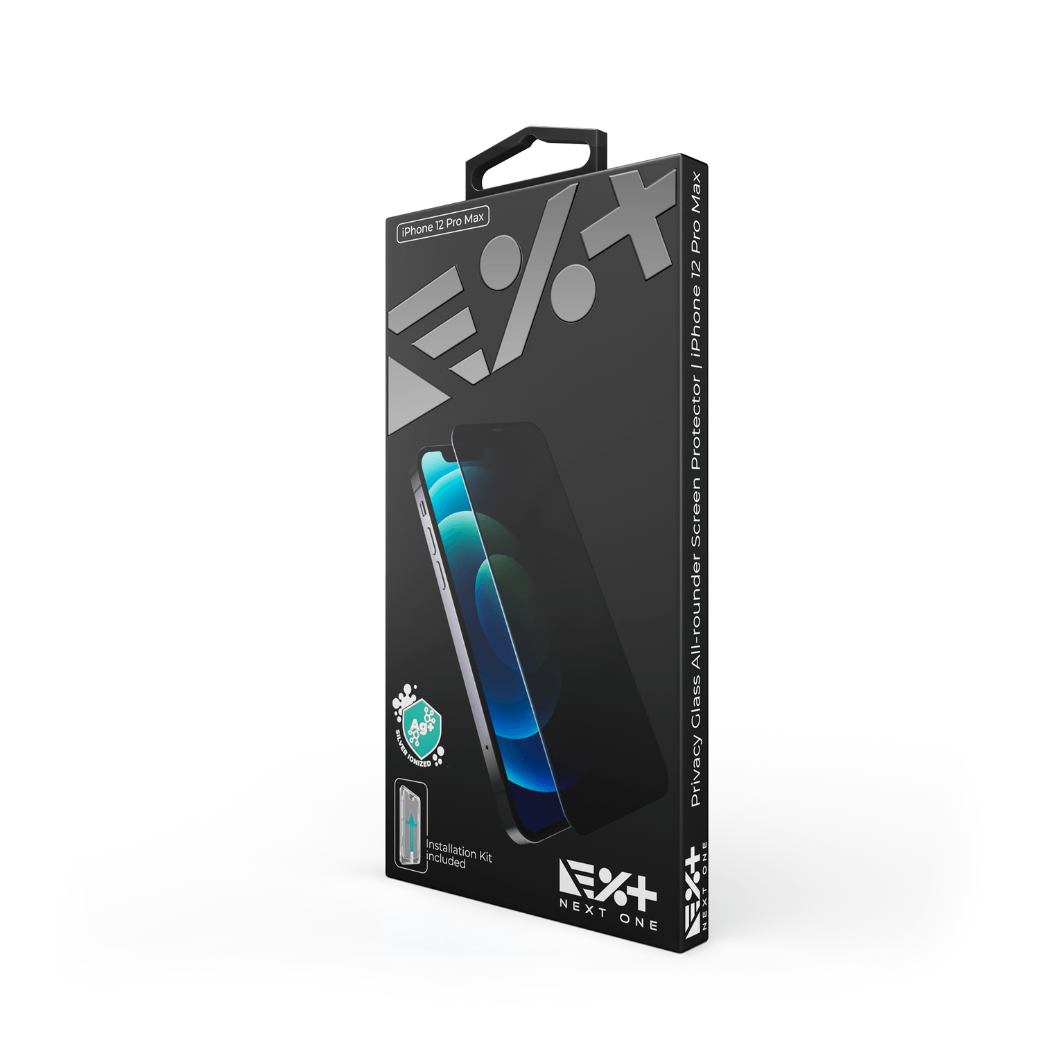 Folie de protectie din sticla Privacy NEXT ONE compatibila cu iPhone 12 Pro Max fotografia produsului View 5 L